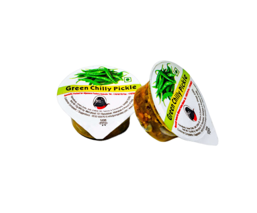 Green Chilli Pickle Chotu Pack 48 pcs x 15GM - DELICASIA
