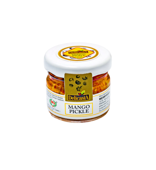 MANGO PICKLE GLASS BOTTLE 25GM X 72 PCS INSTITUTIONAL PACK - DELICASIA