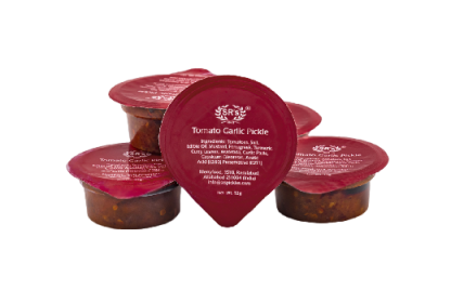 TOMATO GARLIC PICKLE BLISTER 15GM X 1000 PCS INSTITUTIONAL PACK - DELICASIA