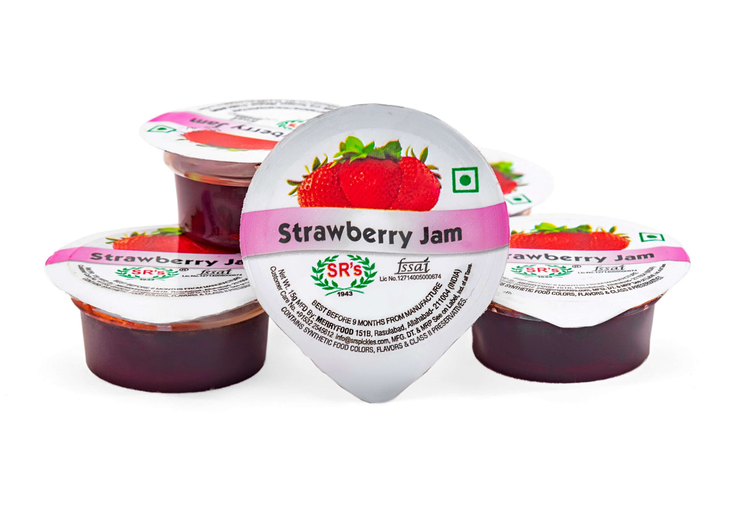 strawberry jam blister pack