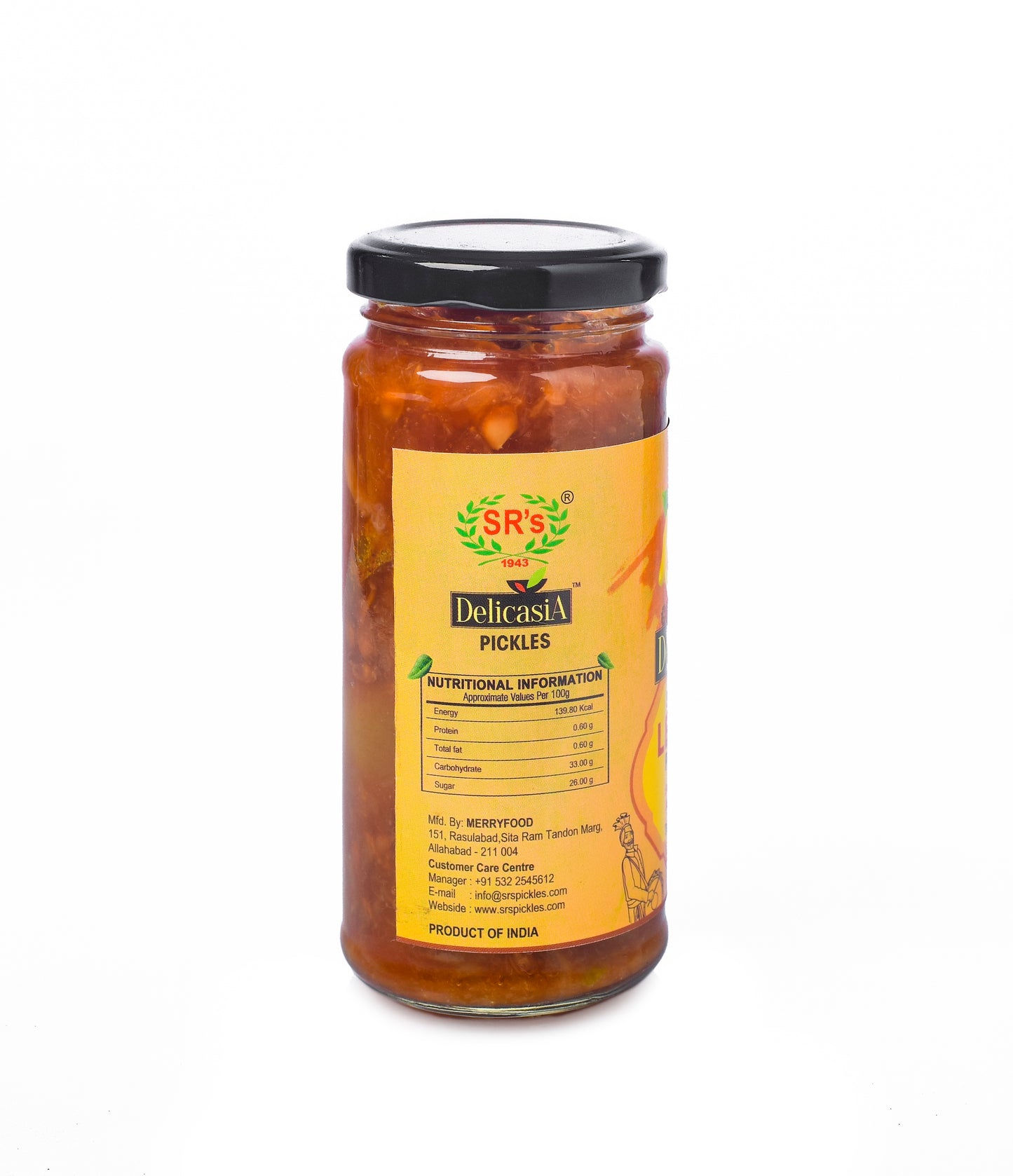 Lemon Sweet Pickle 250 gm - DELICASIA