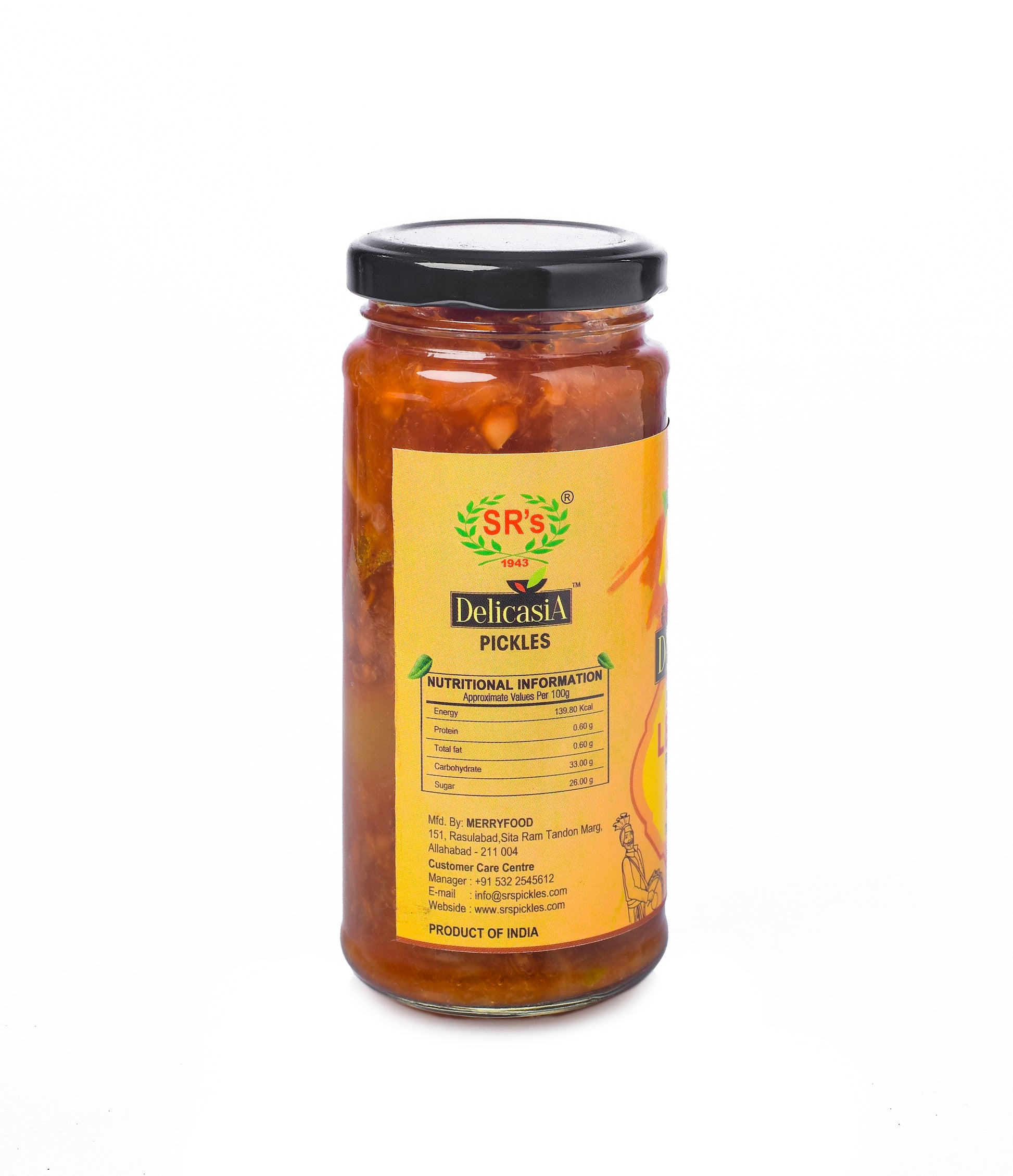 Lemon Sweet Pickle 250 gm - DELICASIA