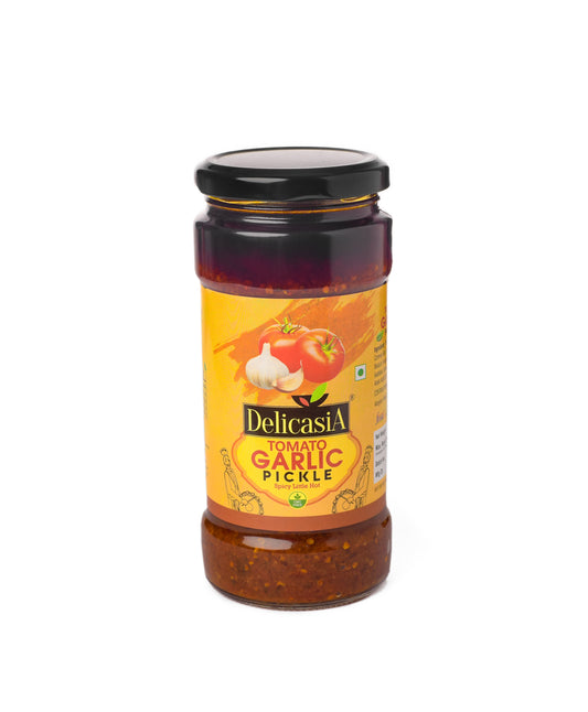 tomato garlic pickle-delicasia